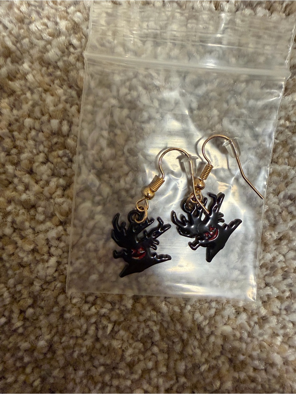 Black Ghost Drop Earrings - Cute Halloween Accessories